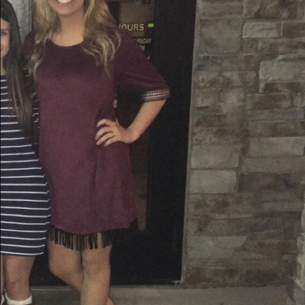 Suede dress